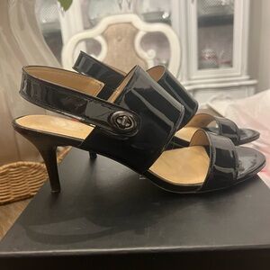 Coach Black Patent Leather Heels